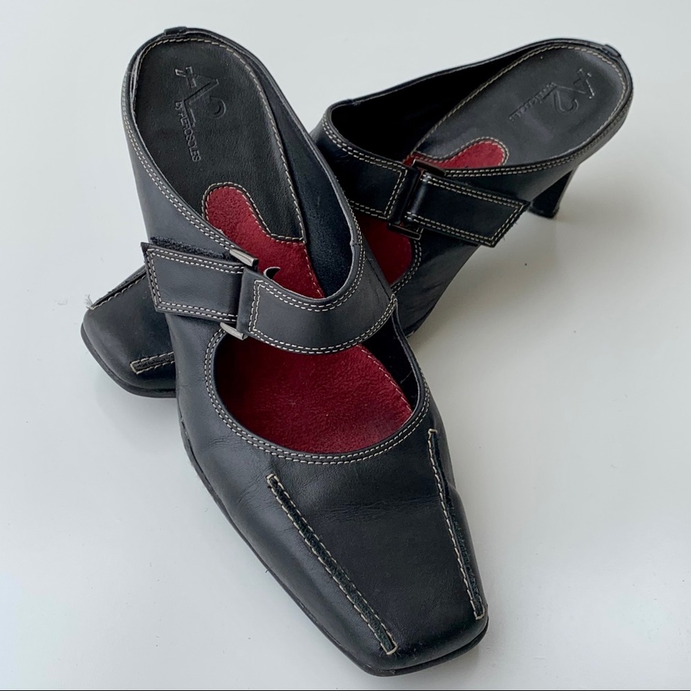 Mary Jane Open Back Heels